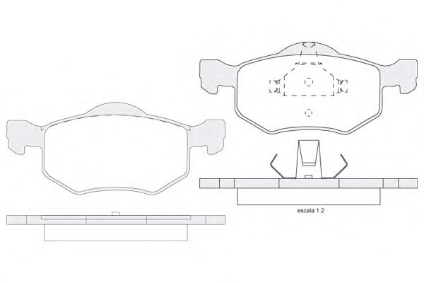 KSH-KOSHIMO 1850.0058120 Тормозные колодки для FORD USA ESCAPE (Форд сша Эскейп) KSH-KOSHIMO 1850.0058120 Тормозные колодки для FORD USA ESCAPE (Форд сша Эскейп)