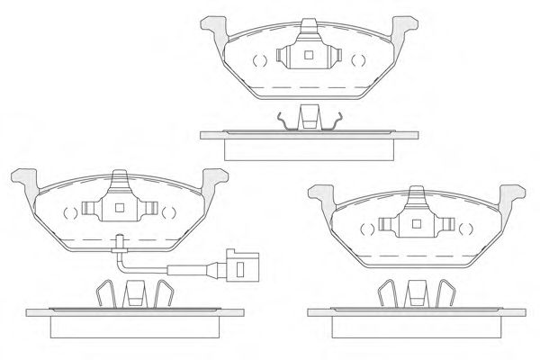KSH-KOSHIMO 1850.0058151 Тормозные колодки для VOLKSWAGEN (Фольксваген) KSH-KOSHIMO 1850.0058151 Тормозные колодки для VOLKSWAGEN (Фольксваген)