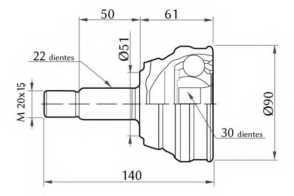 KSH-KOSHIMO 1860.0068011 Шарнирный комплект, приводной вал для SEAT (Сеат) KSH-KOSHIMO 1860.0068011 Шарнирный комплект, приводной вал для SEAT (Сеат)