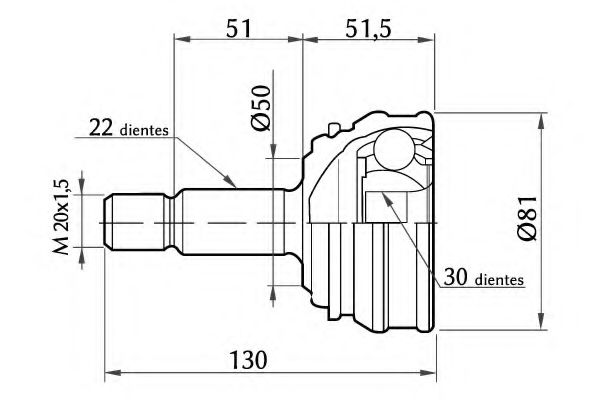 KSH-KOSHIMO 1860.0068014 Шарнирный комплект, приводной вал для VOLKSWAGEN JETTA I (Фольксваген Жэтта и) KSH-KOSHIMO 1860.0068014 Шарнирный комплект, приводной вал для VOLKSWAGEN JETTA I (Фольксваген Жэтта и)