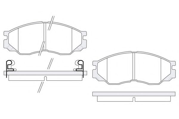 KSH-KOSHIMO 1850.0058023 Тормозные колодки для MITSUBISHI COLT/RODEO (Митсубиши/митсубиси Cолт/родэо) KSH-KOSHIMO 1850.0058023 Тормозные колодки для MITSUBISHI COLT/RODEO (Митсубиши/митсубиси Cолт/родэо)