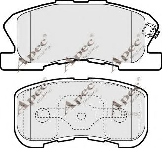 APEC braking PAD1148 Тормозные колодки для DAIHATSU SIRION (Дайхатсу Сирион) APEC braking PAD1148 Тормозные колодки для DAIHATSU SIRION (Дайхатсу Сирион)