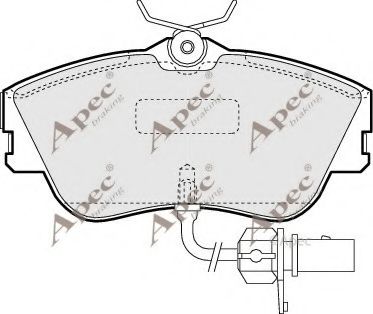 APEC braking PAD1155 Тормозные колодки для VOLKSWAGEN (Фольксваген) APEC braking PAD1155 Тормозные колодки для VOLKSWAGEN (Фольксваген)