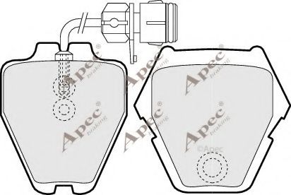 APEC braking PAD1161 Тормозные колодки для AUDI A8 (Ауди А8) APEC braking PAD1161 Тормозные колодки для AUDI A8 (Ауди А8)