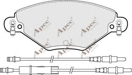 APEC braking PAD1259 Тормозные колодки для CITROëN (Cитроëн) APEC braking PAD1259 Тормозные колодки для CITROëN (Cитроëн)