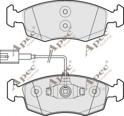 APEC braking PAD1845 Тормозные колодки для FIAT 500 (Фиат 500) APEC braking PAD1845 Тормозные колодки для FIAT 500 (Фиат 500)