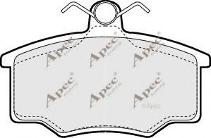 APEC braking PAD301 Тормозные колодки для AUDI 80 (Ауди 80) APEC braking PAD301 Тормозные колодки для AUDI 80 (Ауди 80)