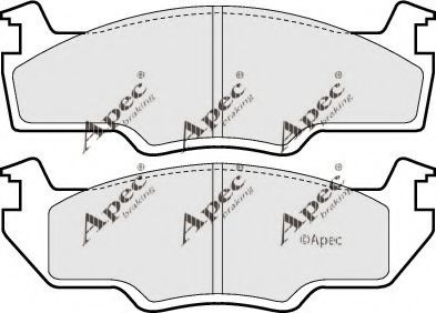 APEC braking PAD353 Тормозные колодки для VOLKSWAGEN SCIROCCO (Фольксваген Сcироccо) APEC braking PAD353 Тормозные колодки для VOLKSWAGEN SCIROCCO (Фольксваген Сcироccо)