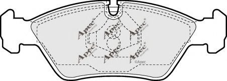APEC braking PAD376 Тормозные колодки для BMW (Бмв) APEC braking PAD376 Тормозные колодки для BMW (Бмв)