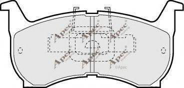 APEC braking PAD418 Тормозные колодки для MAZDA 626 II (Мазда 626 2) APEC braking PAD418 Тормозные колодки для MAZDA 626 II (Мазда 626 2)