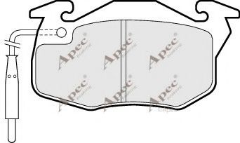 APEC braking PAD713 Комплект тормозных колодок, дисковый тормоз 