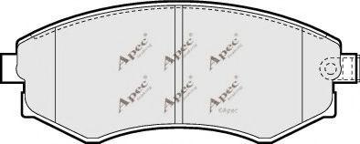 APEC braking PAD719 Комплект тормозных колодок, дисковый тормоз 