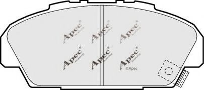 APEC braking PAD723 Комплект тормозных колодок, дисковый тормоз 