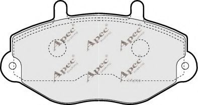 APEC braking PAD729 Комплект тормозных колодок, дисковый тормоз 