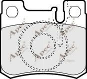 APEC braking PAD772 Комплект тормозных колодок, дисковый тормоз 