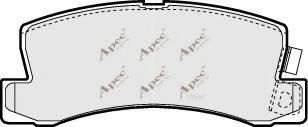 APEC braking PAD777 Комплект тормозных колодок, дисковый тормоз 