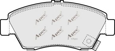 APEC braking PAD815 Комплект тормозных колодок, дисковый тормоз 