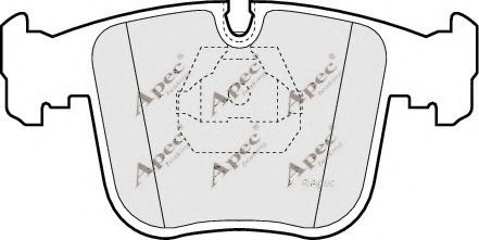 APEC braking PAD819 Комплект тормозных колодок, дисковый тормоз 