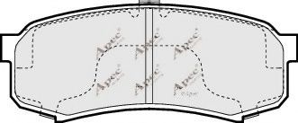 APEC braking PAD822 Комплект тормозных колодок, дисковый тормоз 