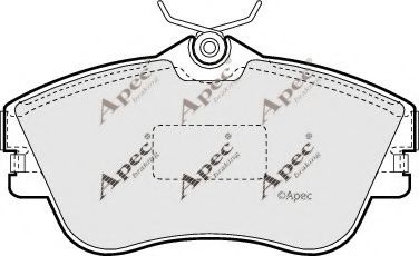 APEC braking PAD848 Тормозные колодки для VOLKSWAGEN (Фольксваген) APEC braking PAD848 Тормозные колодки для VOLKSWAGEN (Фольксваген)