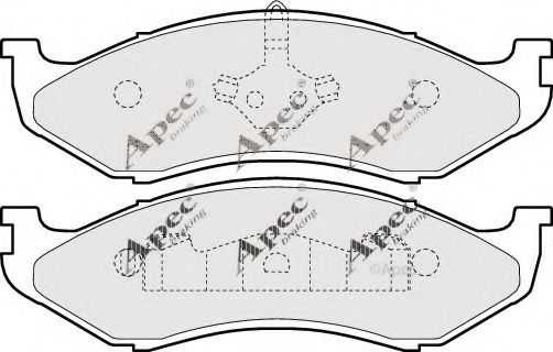 APEC braking PAD852 Тормозные колодки для JEEP CHEROKEE (Джип Чироки) APEC braking PAD852 Тормозные колодки для JEEP CHEROKEE (Джип Чироки)