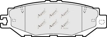 APEC braking PAD864 Комплект тормозных колодок, дисковый тормоз 
