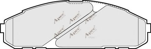 APEC braking PAD876 Комплект тормозных колодок, дисковый тормоз 