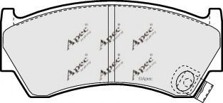 APEC braking PAD880 Комплект тормозных колодок, дисковый тормоз 