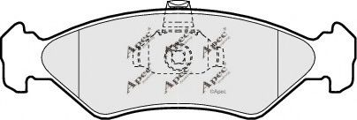 APEC braking PAD882 Комплект тормозных колодок, дисковый тормоз 