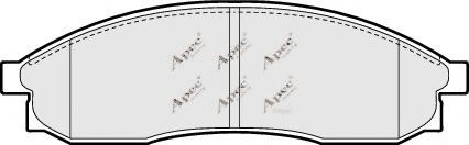 APEC braking PAD885 Комплект тормозных колодок, дисковый тормоз 