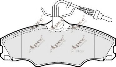APEC braking PAD901 Комплект тормозных колодок, дисковый тормоз 