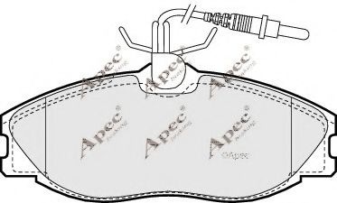 APEC braking PAD902 Комплект тормозных колодок, дисковый тормоз 