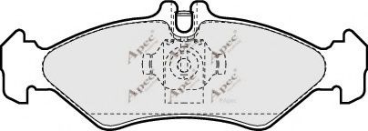 APEC braking PAD918 Комплект тормозных колодок, дисковый тормоз 