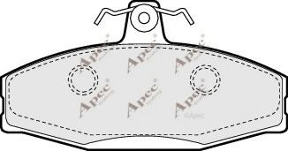 APEC braking PAD924 Комплект тормозных колодок, дисковый тормоз 