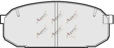 APEC braking PAD939 Комплект тормозных колодок, дисковый тормоз 