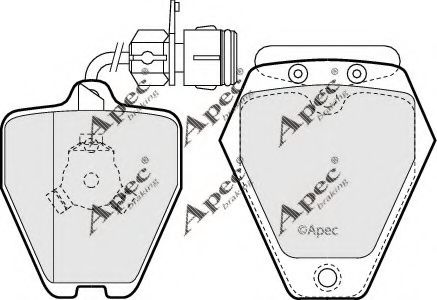 APEC braking PAD940 Комплект тормозных колодок, дисковый тормоз 