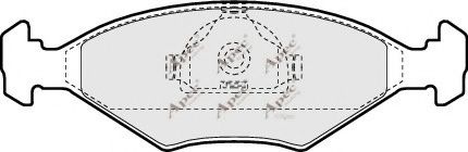 APEC braking PAD947 Комплект тормозных колодок, дисковый тормоз 