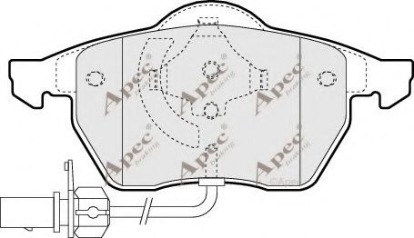 APEC braking PAD964 Тормозные колодки для VOLKSWAGEN (Фольксваген) APEC braking PAD964 Тормозные колодки для VOLKSWAGEN (Фольксваген)