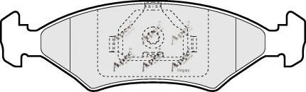 APEC braking PAD995 Комплект тормозных колодок, дисковый тормоз 