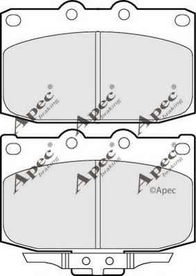 APEC braking PAD817 Комплект тормозных колодок, дисковый тормоз 