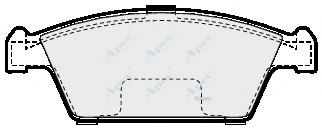 APEC braking PAD899 Комплект тормозных колодок, дисковый тормоз 
