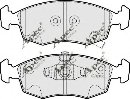 APEC braking PAD1871 Тормозные колодки для FIAT 500 (Фиат 500) APEC braking PAD1871 Тормозные колодки для FIAT 500 (Фиат 500)