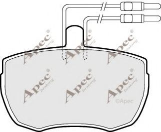 APEC braking PAD76 Комплект тормозных колодок, дисковый тормоз 
