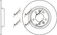 APEC braking DSK2227 Тормозной диск для PEUGEOT 407 (Пежо 407) APEC braking DSK2227 Тормозной диск для PEUGEOT 407 (Пежо 407)