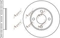 APEC braking DSK547 Тормозной диск для AUDI 100 (Ауди 100) APEC braking DSK547 Тормозной диск для AUDI 100 (Ауди 100)