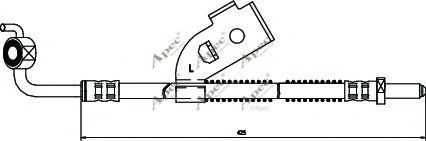 APEC braking HOS3013 Тормозной шланг для FORD (Форд) APEC braking HOS3013 Тормозной шланг для FORD (Форд)
