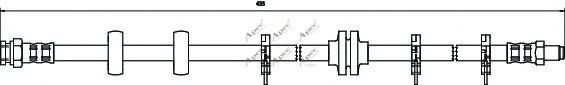 APEC braking HOS3101 Тормозной шланг для FIAT (Фиат) APEC braking HOS3101 Тормозной шланг для FIAT (Фиат)