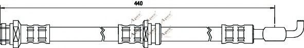 APEC braking HOS3133 Тормозной шланг для MAZDA (Мазда) APEC braking HOS3133 Тормозной шланг для MAZDA (Мазда)
