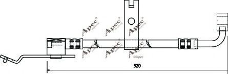 APEC braking HOS3176 Тормозной шланг для JEEP (Джип) APEC braking HOS3176 Тормозной шланг для JEEP (Джип)