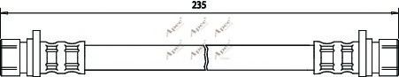 APEC braking HOS3221 Тормозной шланг для ROVER (Ровер) APEC braking HOS3221 Тормозной шланг для ROVER (Ровер)